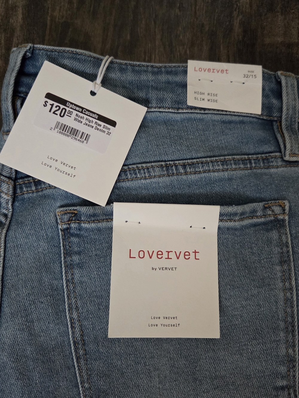 Lovervet High-Rise Slim Wide Jeans - Light Blue